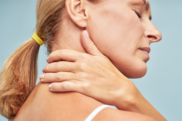 Illustration for neck pain and stiffness